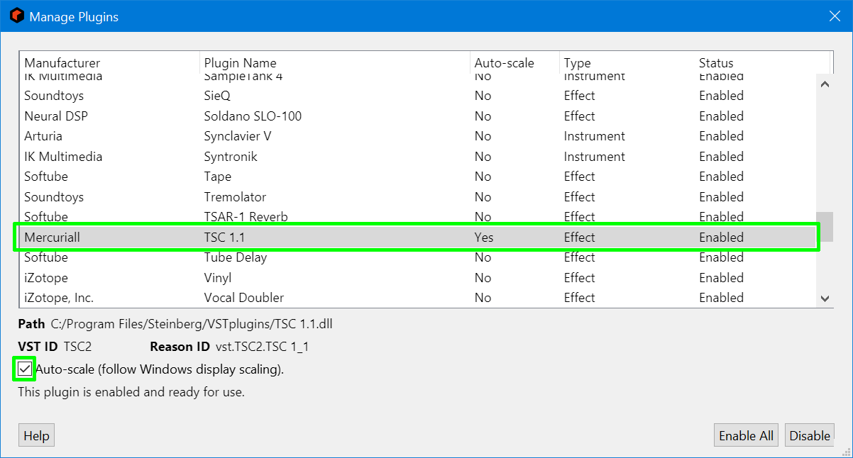 My VST panels are too small in Reason  and later on Windows – Reason  Studios